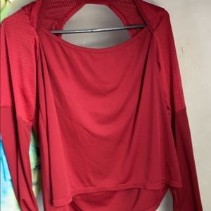 girls long sleeve shirt , size- large, brand- Amazon, color- red,